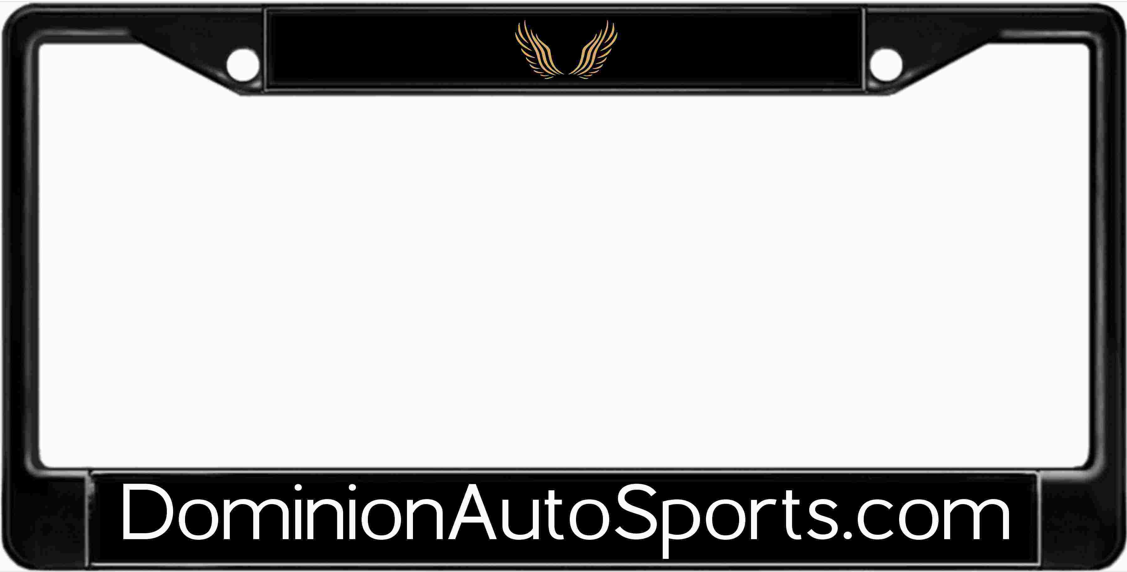 Dominion Autosports - Custom metal license plate frame